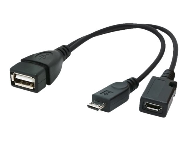 Cablexpert USB OTG AF + Micro BF to Micro BM cable, 0.15 m | Cablexpert - Image 2