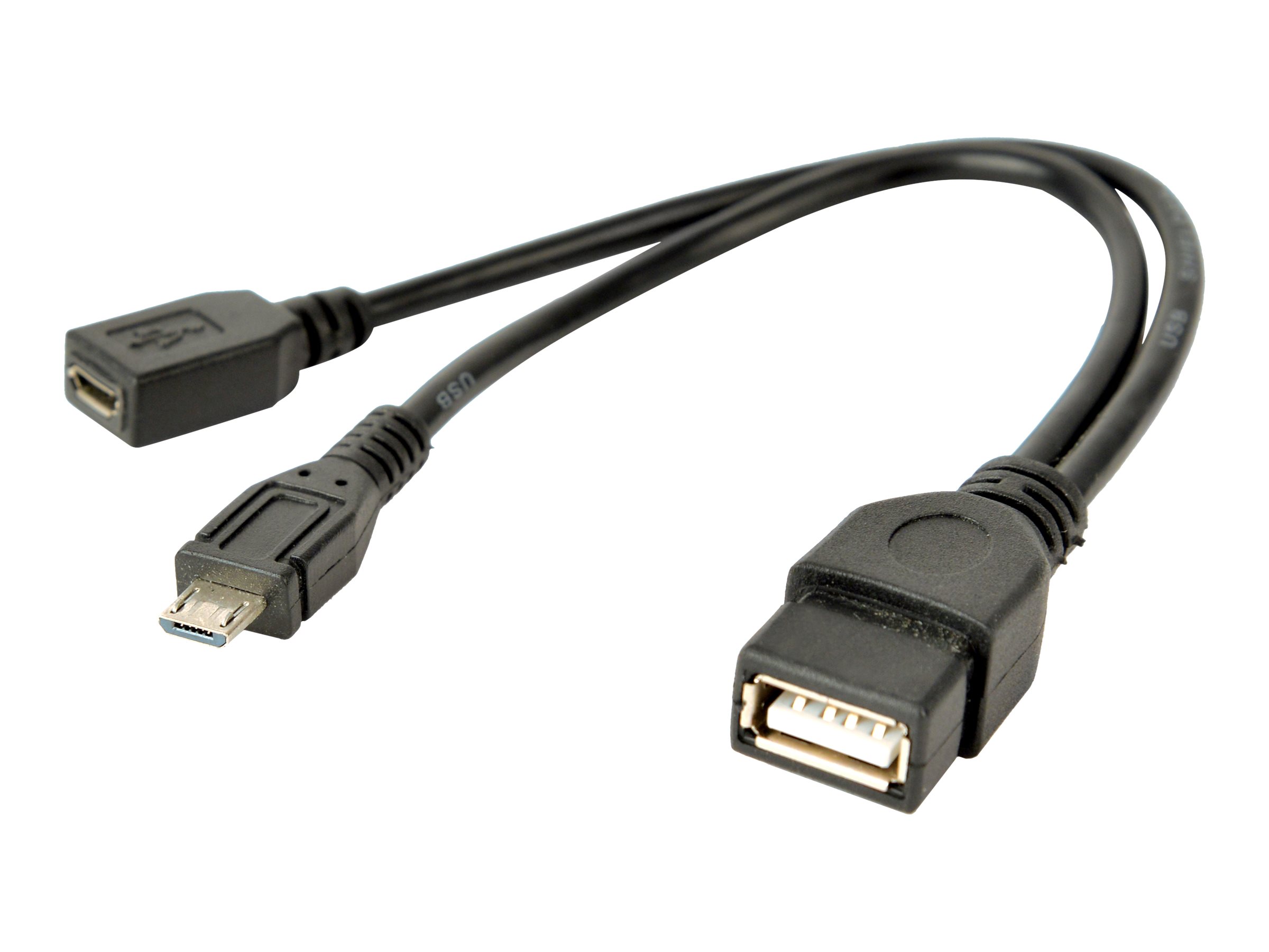 Cablexpert USB OTG AF + Micro BF to Micro BM cable, 0.15 m | Cablexpert - Image 3