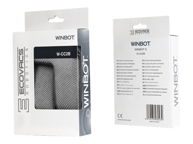 Ecovacs | Cleaning Pads for WINBOT X NEW | W-CC2B | Grey - Image 2