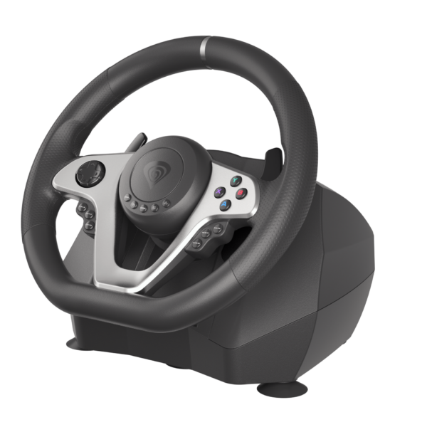 Genesis | Driving Wheel | Seaborg 400 | Silver/Black | Game racing wheel