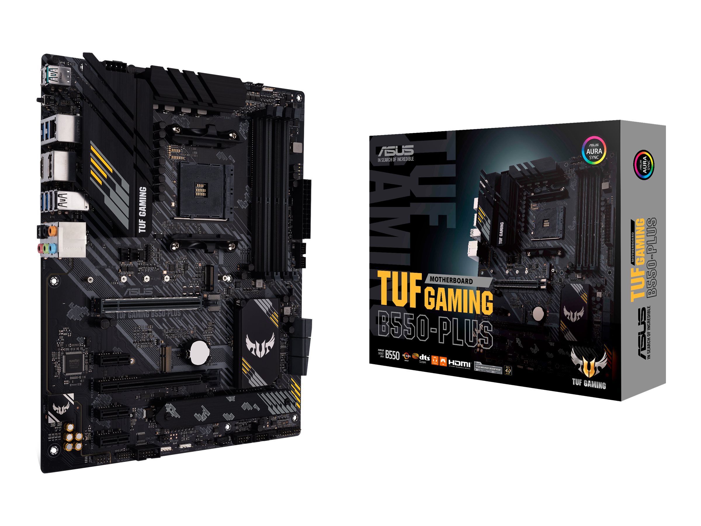 Asus | TUF GAMING B550-PLUS | Processor family AMD | Processor socket AM4 | DDR4 | Memory slots 4 | Chipset AMD B | ATX - Image 4