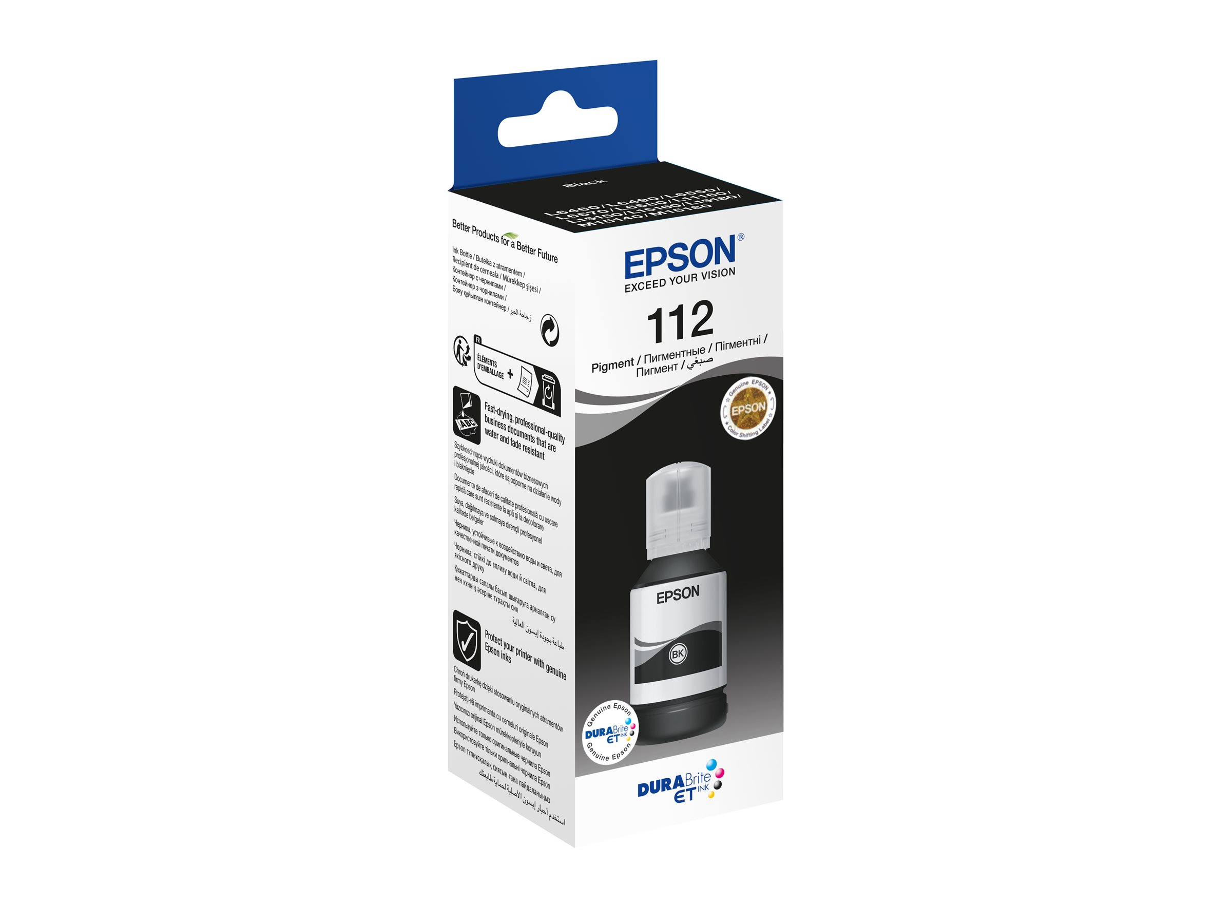 Epson 112 EcoTank Pigment | C13T06C14A | Ink Bottle | Black - Image 2