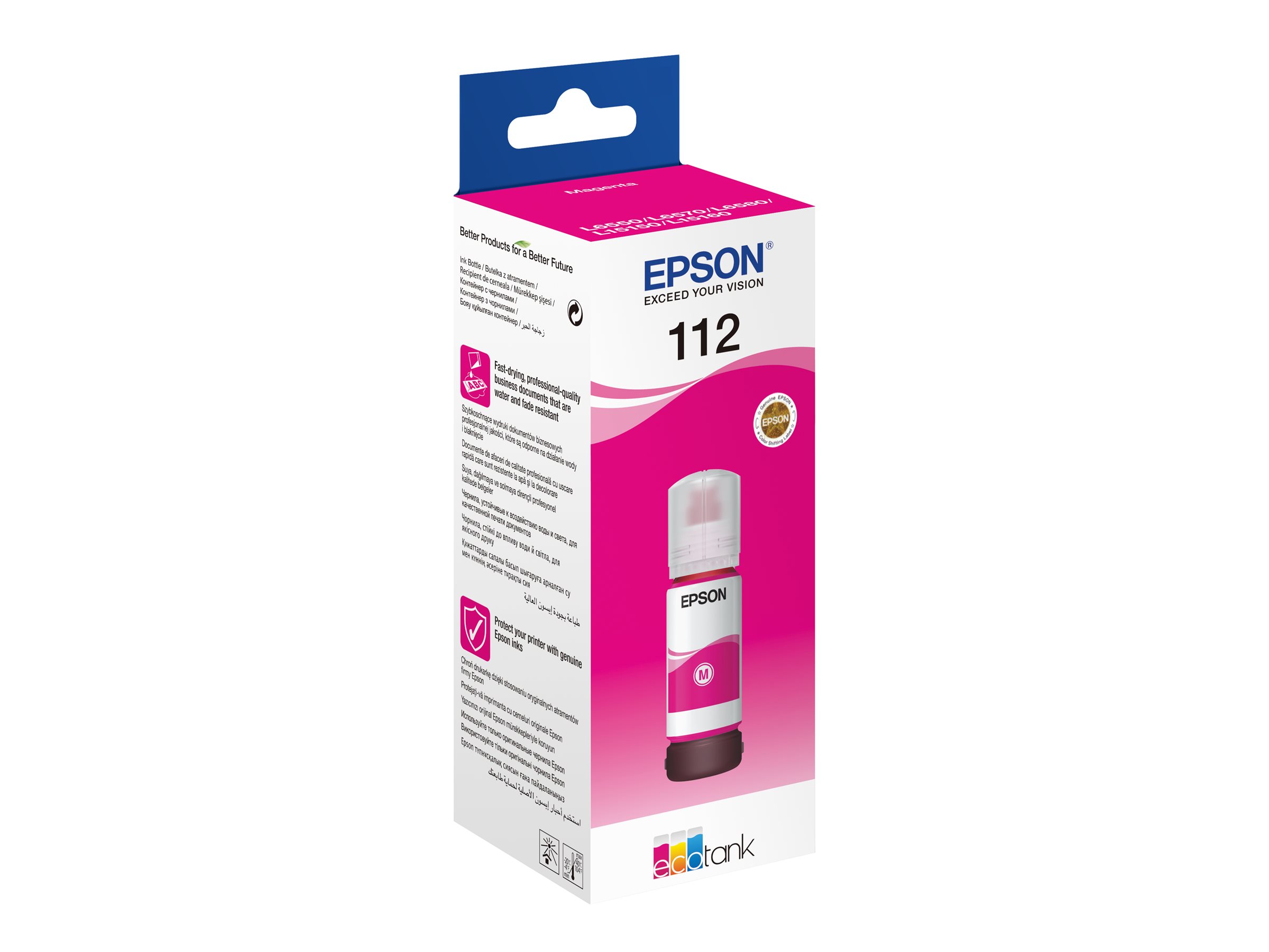 Epson 112 EcoTank Pigment | C13T06C34A | Ink Bottle | Magenta - Image 3