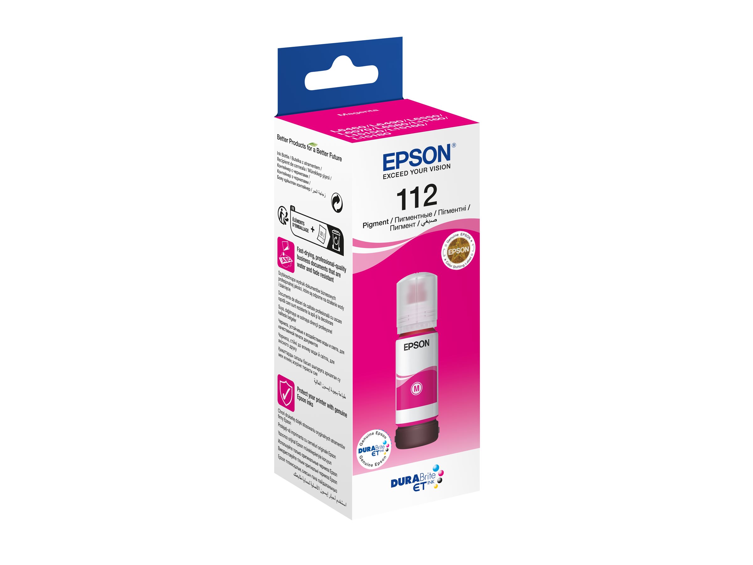 Epson 112 EcoTank Pigment | C13T06C34A | Ink Bottle | Magenta - Image 5