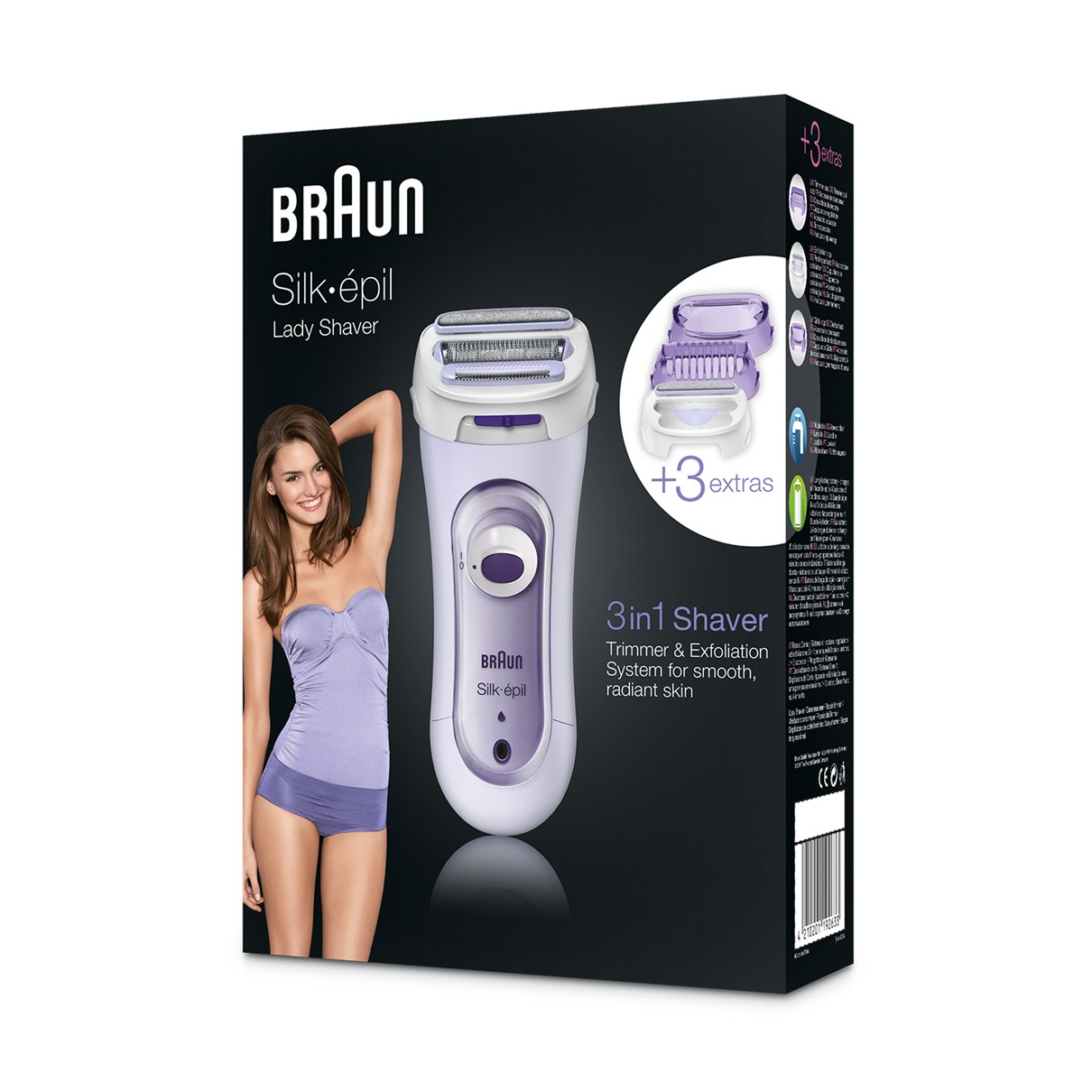 Braun | Epilator | Silk-épil LS5560 | Operating time (max) 40 min | Bulb lifetime (flashes) Not applicable | Number of power levels 1 | Lilac - Image 5
