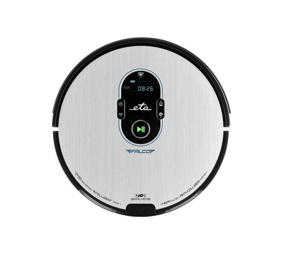 ETA | Vacuum cleaner | Falco Smart ETA251590000 | Wet&Dry | Operating time (max) 120 min | Lithium Ion | 2400 mAh | Dust capacity 0.6 L | Silver/Black | Battery warranty 24 month(s)