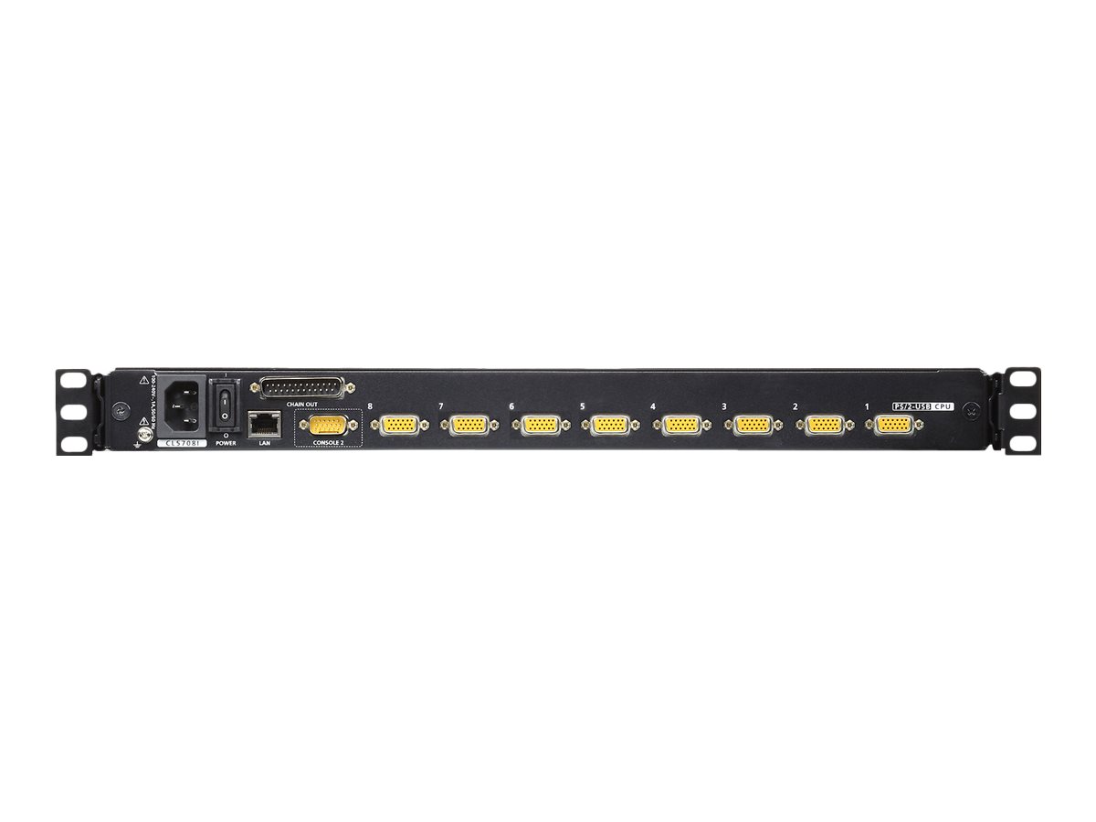 Aten | 1-Local/Remote Share Access 8-Port PS/2-USB VGA Single Rail LCD KVM over IP switch - Image 5