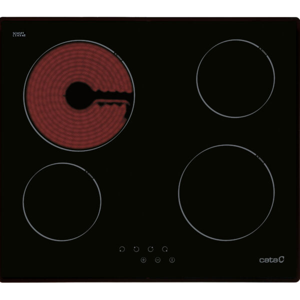 CATA | Hob | TN 604/B | Vitroceramic | Number of burners/cooking zones 4 | Touch | Black | Display