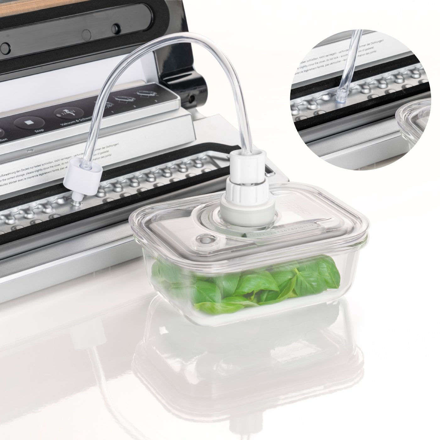 Caso | Vacuum pump and adapter | 01178 | White - Image 6