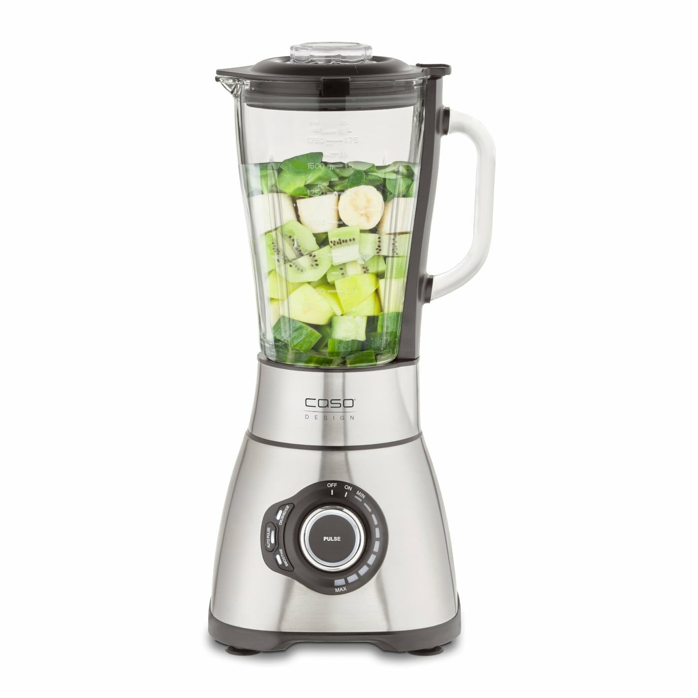 Caso | Blender | B1800 | Tabletop | 1800 W | Jar material Glass | Jar capacity 1.75 L | Ice crushing | Mini chopper | Stainless steel - Image 3