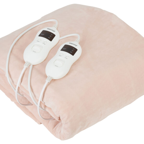 Camry | Electric blanket | CR 7424 | Number of heating levels 8 | Number of persons 2 | Washable | Coral fleece | 2 x 60 W | Beige