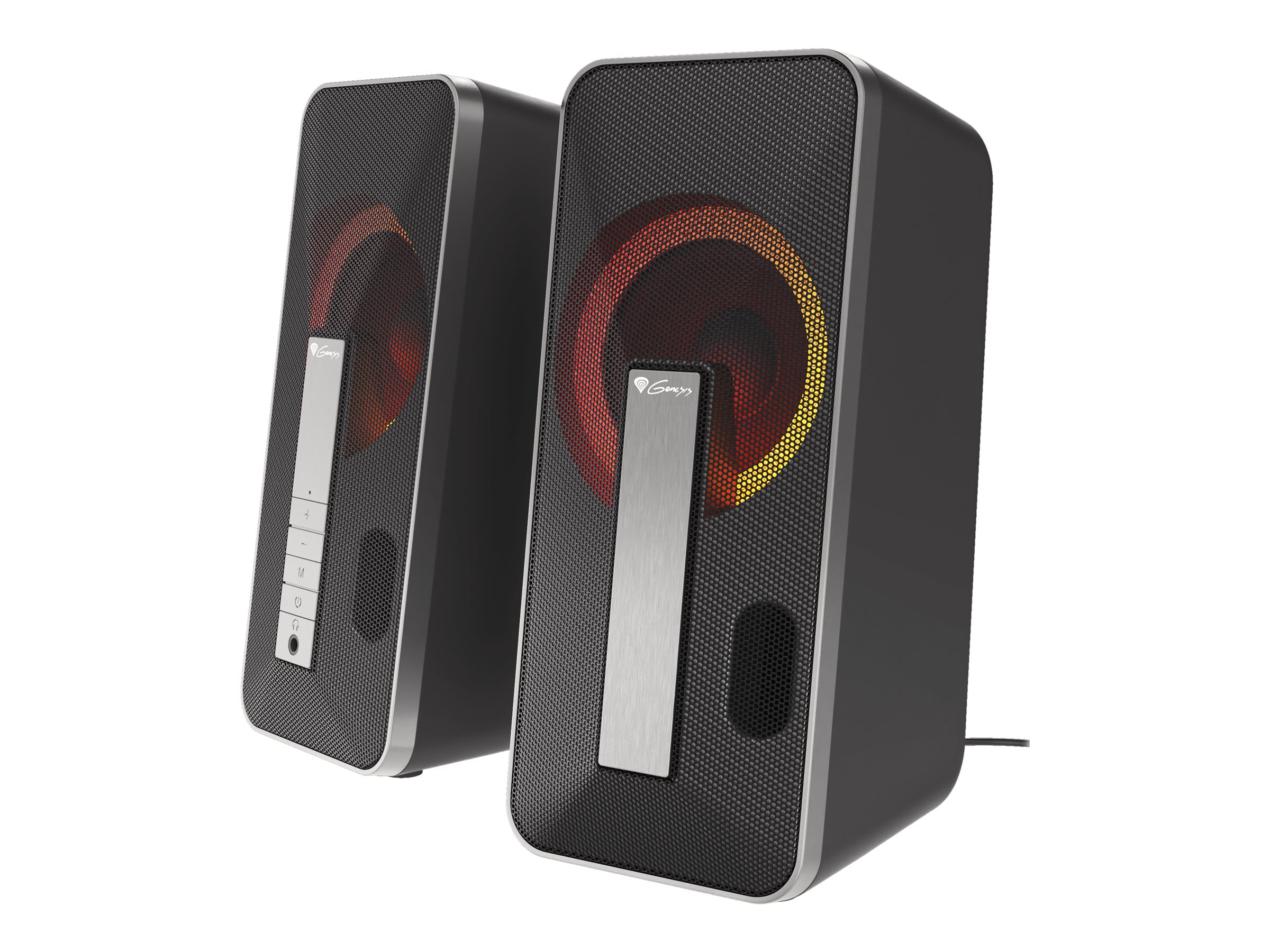 Genesis | Computer Speaker | Helium 100BT RGB | Bluetooth | Silver/Black | Gaming Speakers | Wireless connection - Image 2