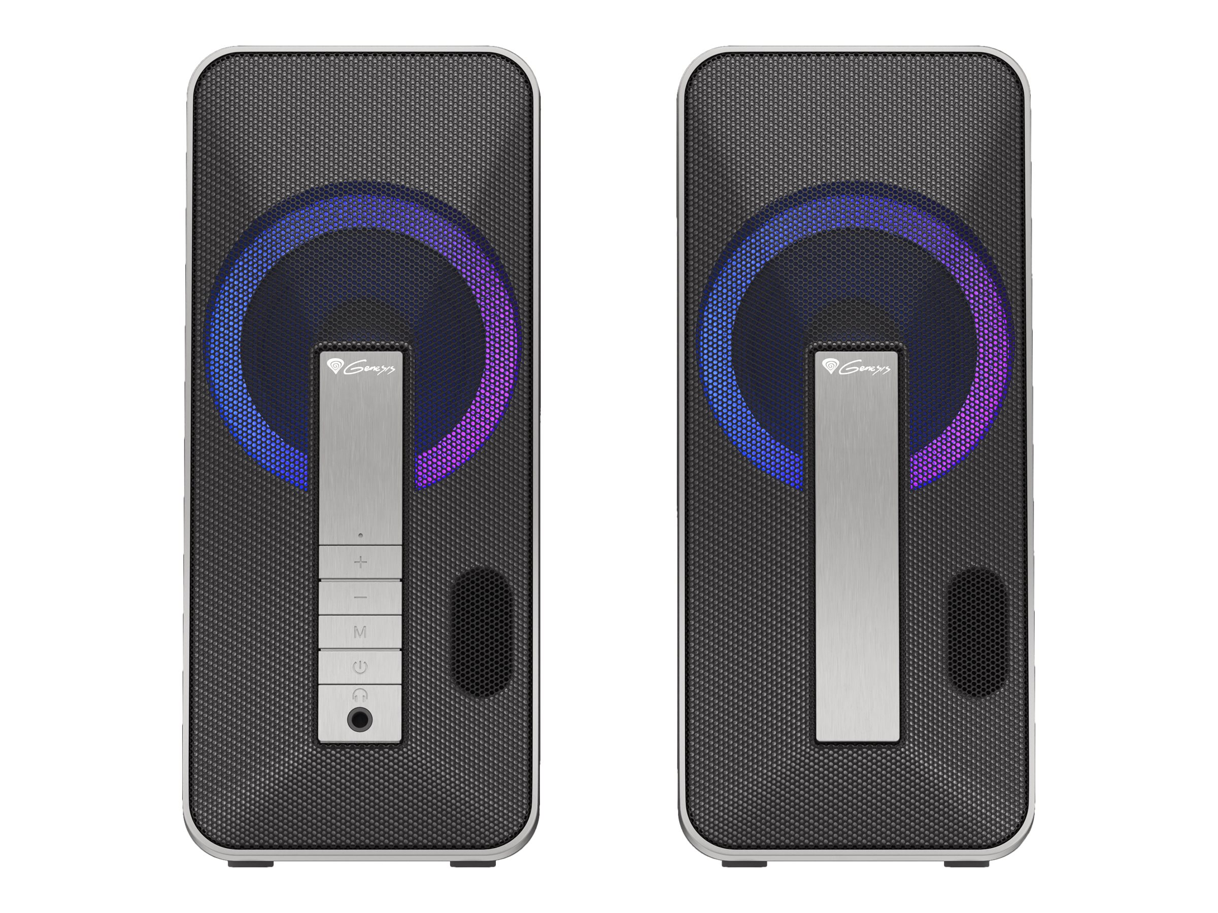 Genesis | Computer Speaker | Helium 100BT RGB | Bluetooth | Silver/Black | Gaming Speakers | Wireless connection - Image 5