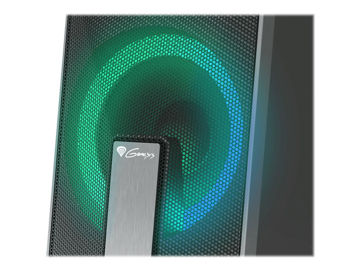 Genesis | Computer Speaker | Helium 100BT RGB | Bluetooth | Silver/Black | Gaming Speakers | Wireless connection - Image 11