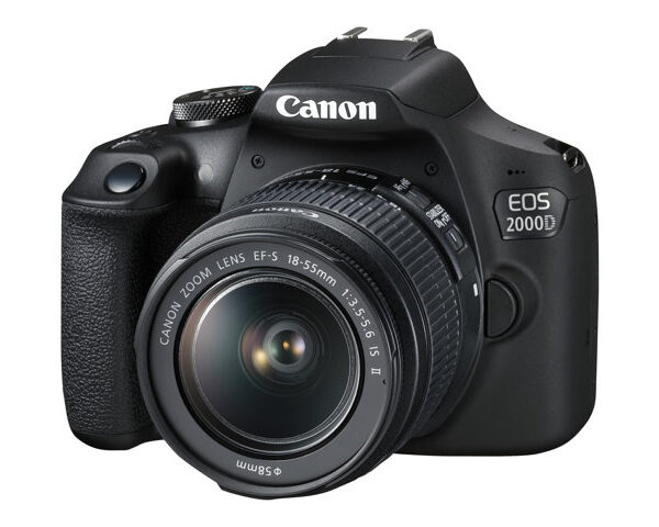 Canon | EOS 2000D 18-55 IS + LP-E10 EU26 | SLR camera | Megapixel 24.1 MP | Optical zoom 3 x | Image stabilizer | ISO sensitivity (max) 12800 | Display diagonal 3.0 " | Wi-Fi | Automatic, manual | Frame rate 30 fps | CMOS | Black