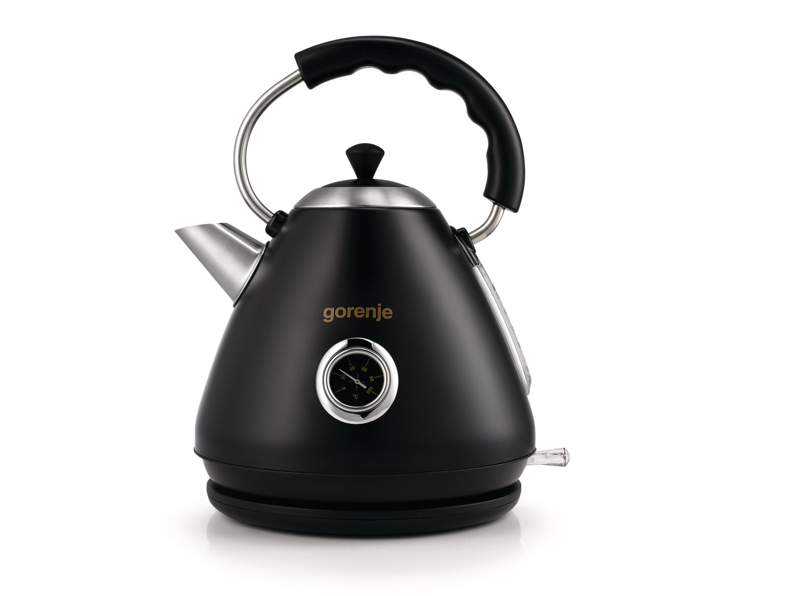 Gorenje | Kettle | K17CLBK | Electric | 2200 W | 1.7 L | Plastic and metal | 360° rotational base | Black - Image 2