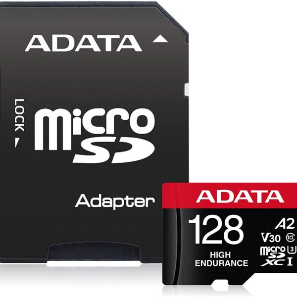 ADATA | AUSDX128GUI3V30SHA2-RA1 Memory Card | 128 GB | MicroSDXC | Flash memory class 10 | Adapter