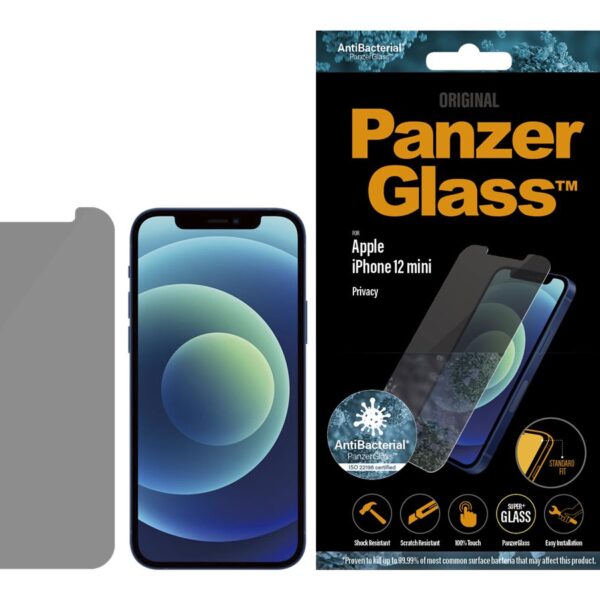 PanzerGlass | Apple | For iPhone 12 Mini | Tempered Glass | Transparent | Privacy glass