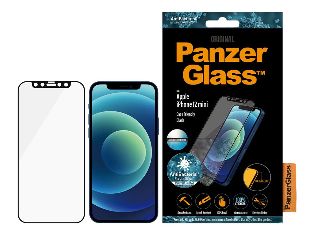 PanzerGlass | Anti-Glare AB | Apple | iPhone 12 mini | Tempered glass | Black | Case friendly | Anti-glare screen protector - Image 8