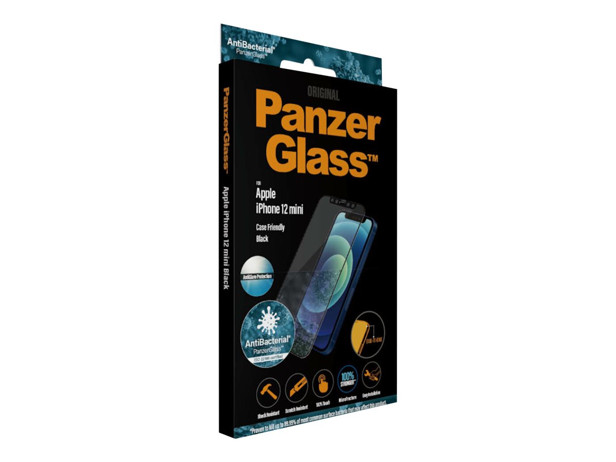PanzerGlass | Anti-Glare AB | Apple | iPhone 12 mini | Tempered glass | Black | Case friendly | Anti-glare screen protector - Image 11