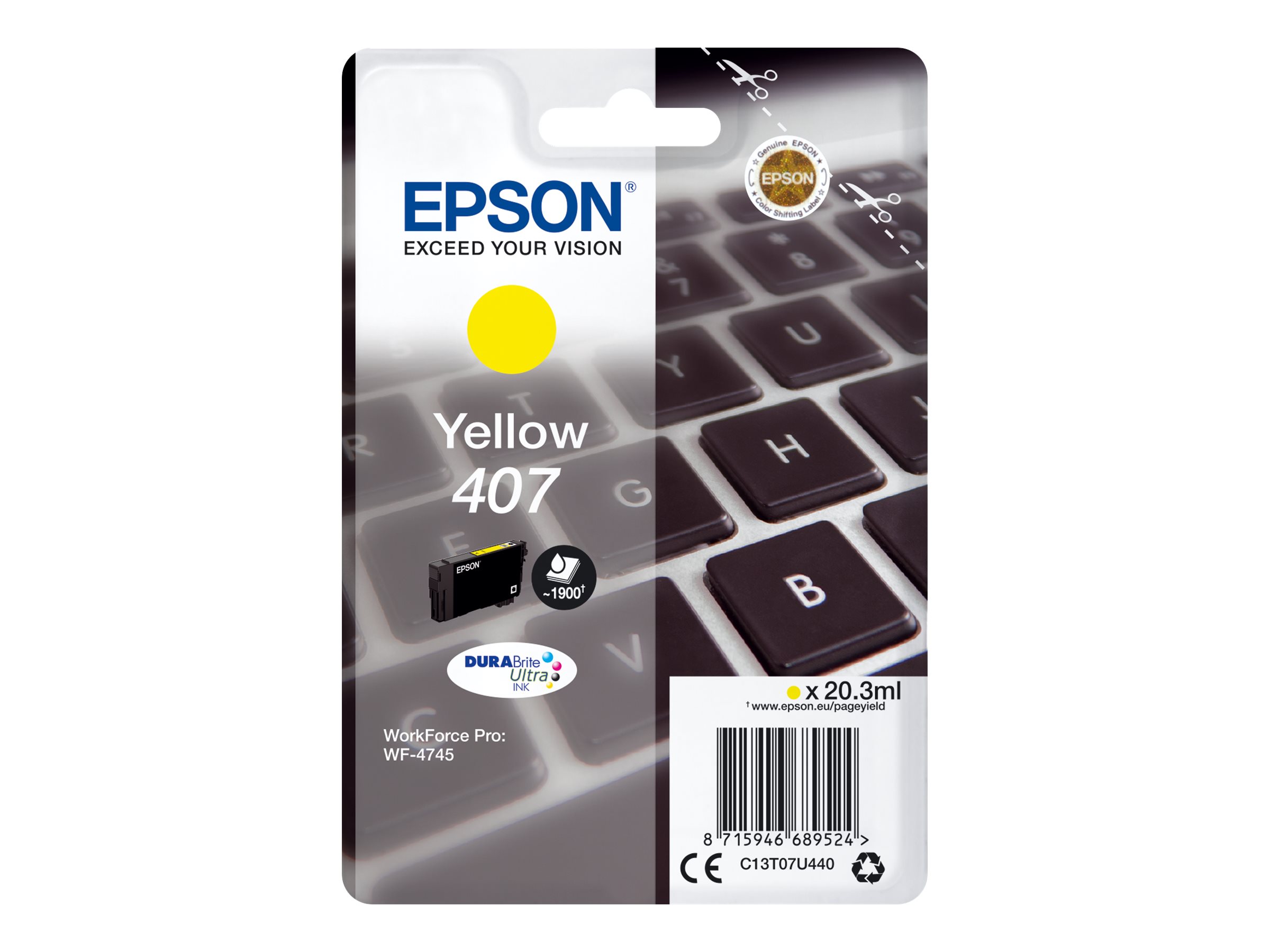 Epson WF-4745 Series | Ink Cartridge L Yellow | Ink Cartridge | Yellow - Image 2