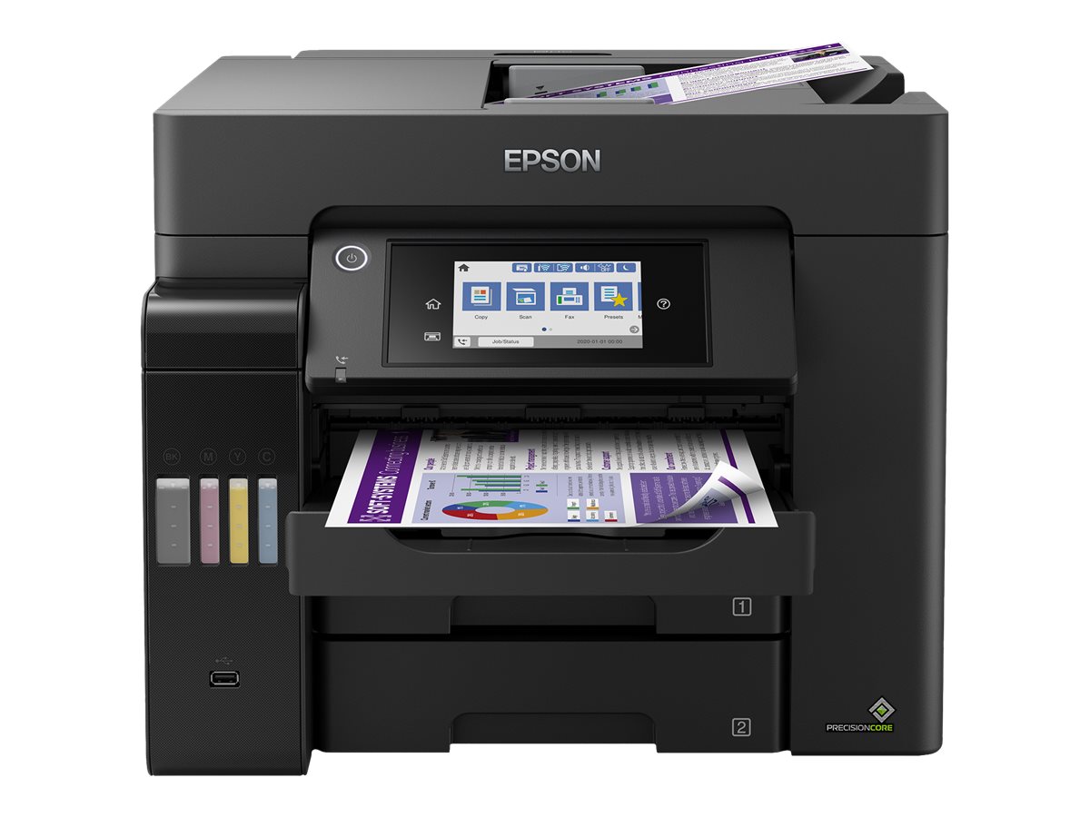Epson Multifunctional Printer | EcoTank L6570 | Inkjet | Colour | Inkjet Multifunctional Printer | A4 | Wi-Fi | Black - Image 6