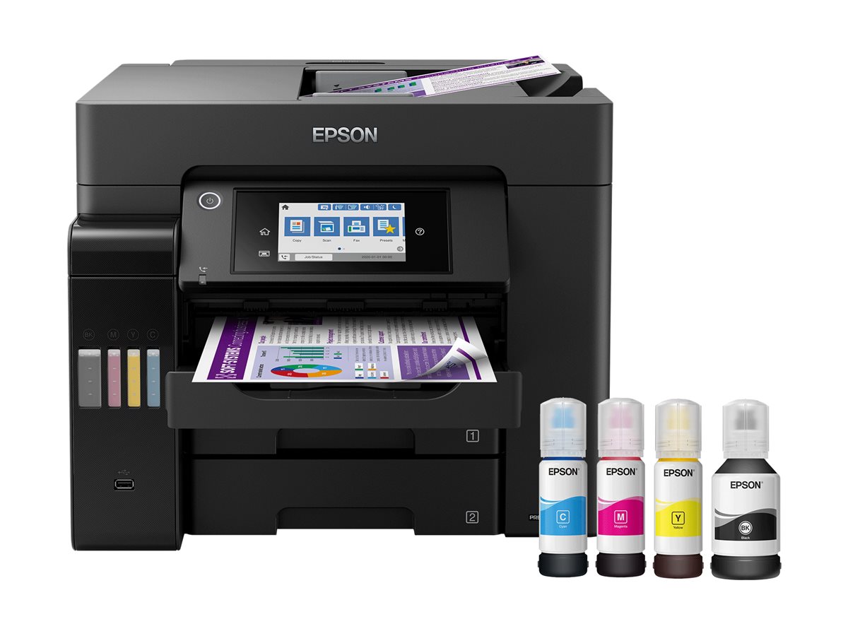Epson Multifunctional Printer | EcoTank L6570 | Inkjet | Colour | Inkjet Multifunctional Printer | A4 | Wi-Fi | Black - Image 12