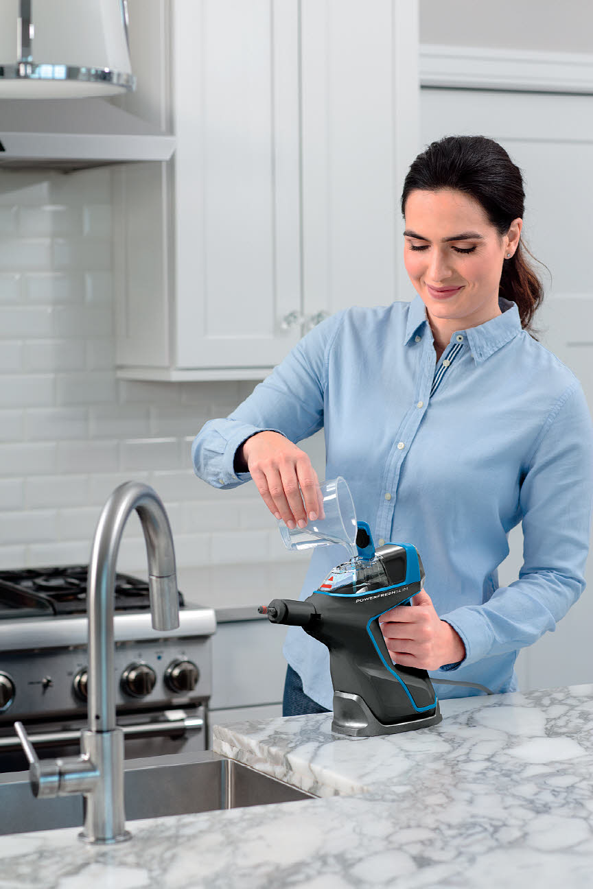 Bissell | Steam Mop | PowerFresh Slim Steam | Power 1500 W | Steam pressure Not Applicable. Works with Flash Heater Technology bar | Water tank capacity 0.3 L | Blue - Image 18