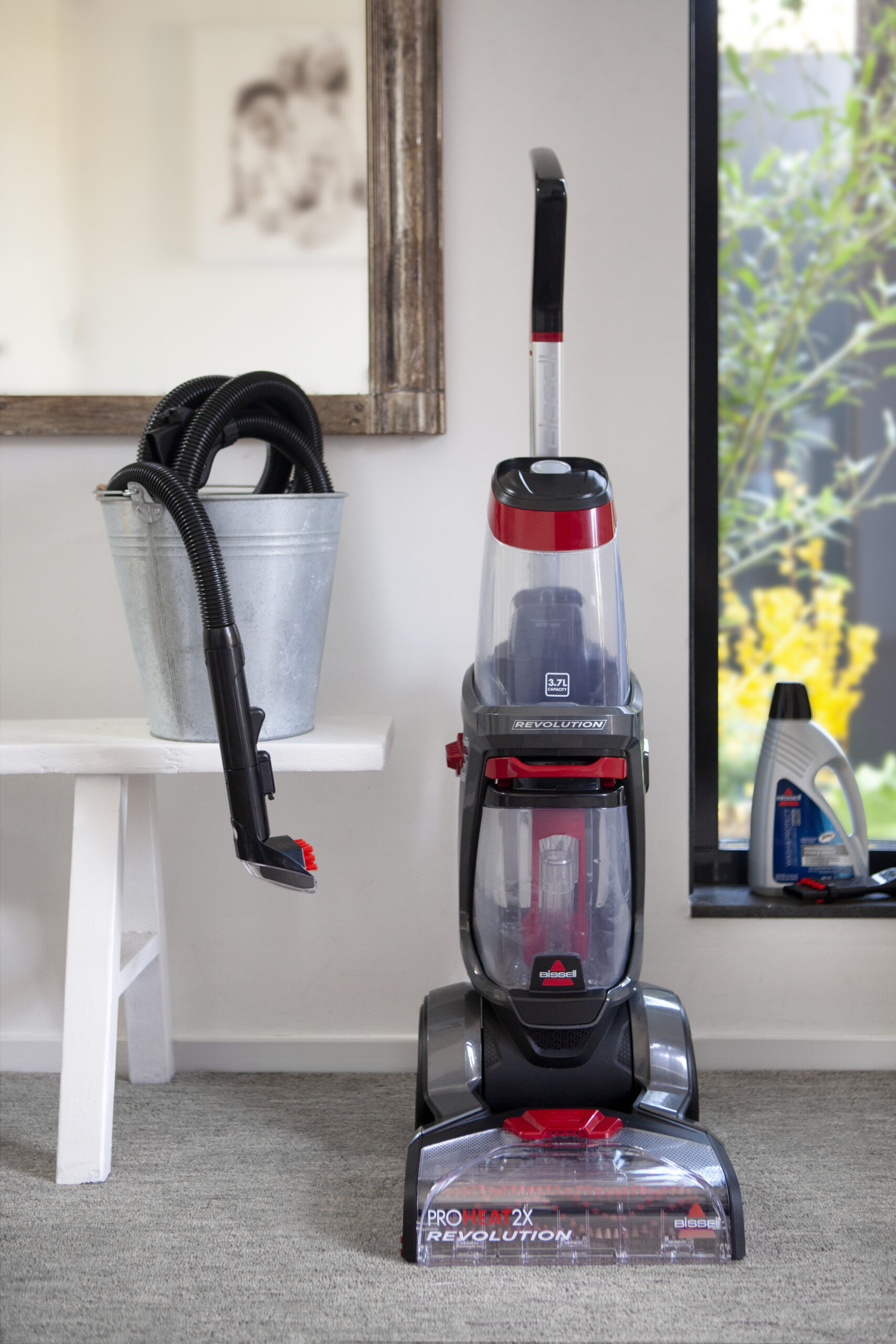 Bissell | Carpet Cleaner | ProHeat 2x Revolution | Corded operating | Handstick | Washing function | 800 W | Red/Titanium | Warranty 24 month(s) - Image 19