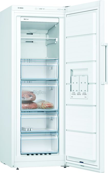 Bosch | Freezer | GSN29VWEP | Energy efficiency class E | Upright | Free standing | Height 161 cm | Total net capacity 200 L | No Frost system | Display | White - Image 6