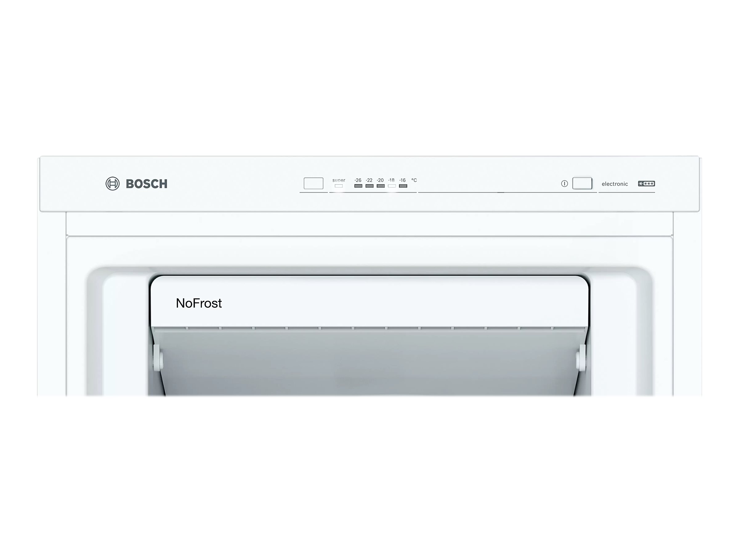 Bosch | Freezer | GSN29VWEP | Energy efficiency class E | Upright | Free standing | Height 161 cm | Total net capacity 200 L | No Frost system | Display | White - Image 8