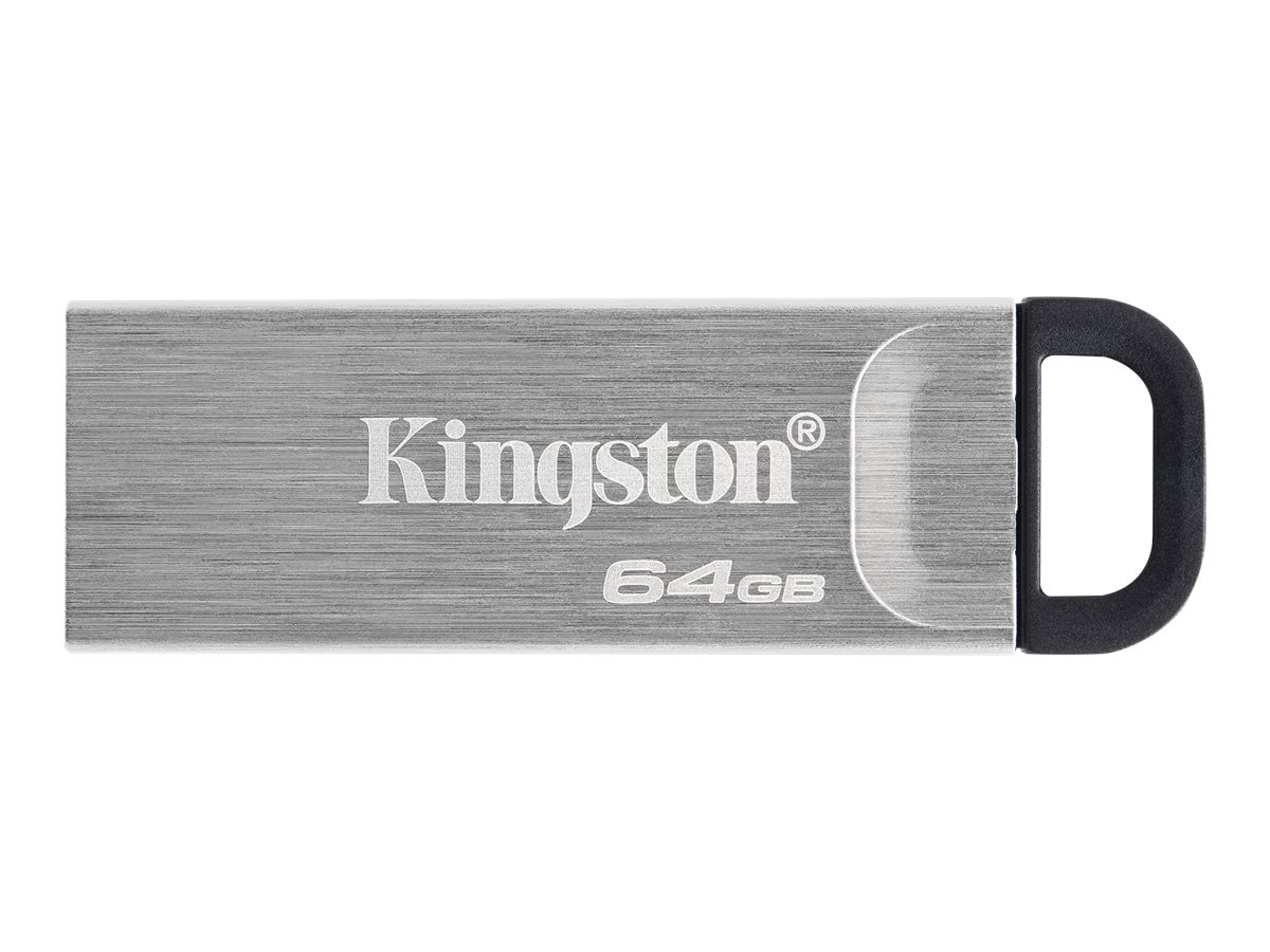 Kingston | USB Flash Drive | DataTraveler Kyson | 64 GB | USB 3.2 Gen 1 | Black/Grey - Image 2