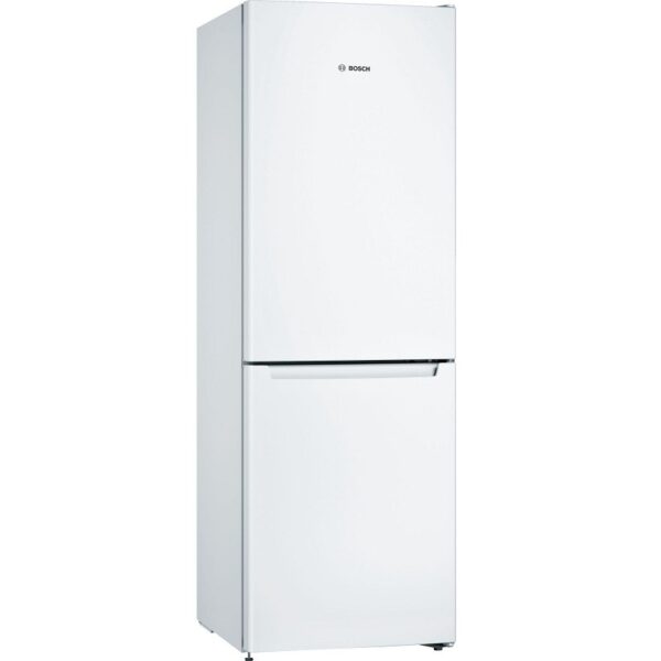 Bosch | Serie 2 Refrigerator | KGN33NWEB | Energy efficiency class E | Free standing | Combi | Height 176 cm | No Frost system | Fridge net capacity 193 L | Freezer net capacity 89 L | 42 dB | White
