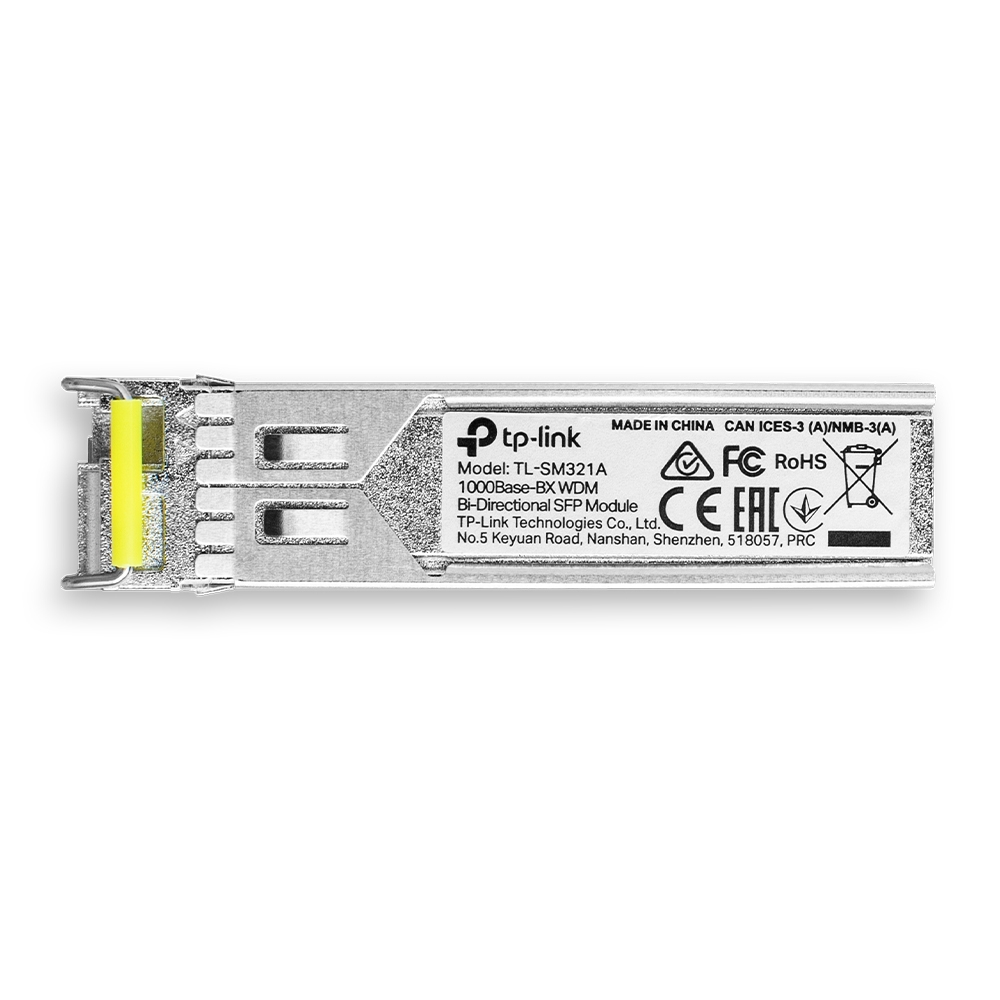 TP-LINK | 1000 Base-BX WDM Bi-Directional SFP Module | TL-SM321A-2 | 9/125 μm SMF (Single-Mode Fiber) | 9/125 μm SMF (Single-Mode Fiber) - Image 3