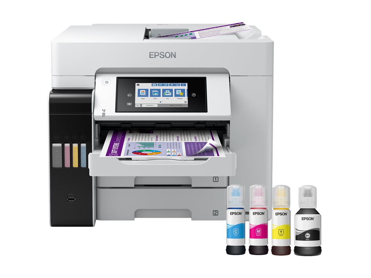 Epson Multifunctional Printer | EcoTank L6580 | Inkjet | Colour | Inkjet Multifunctional Printer | A4 | Wi-Fi | Light Grey - Image 12