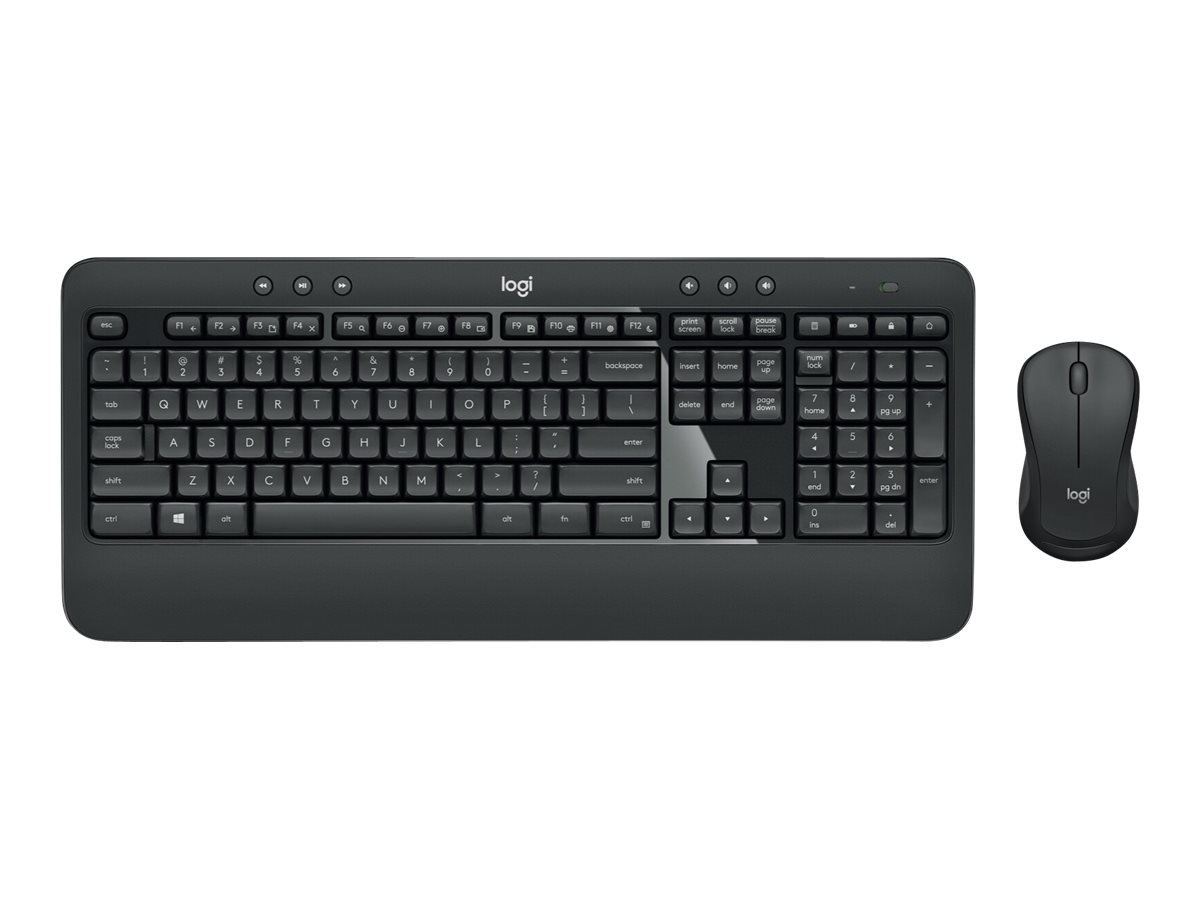 Logitech | MK540 Advanced | Keyboard and Mouse Set | Wireless | Mouse included | Batteries included | US | Black | USB | Wireless connection - Image 4