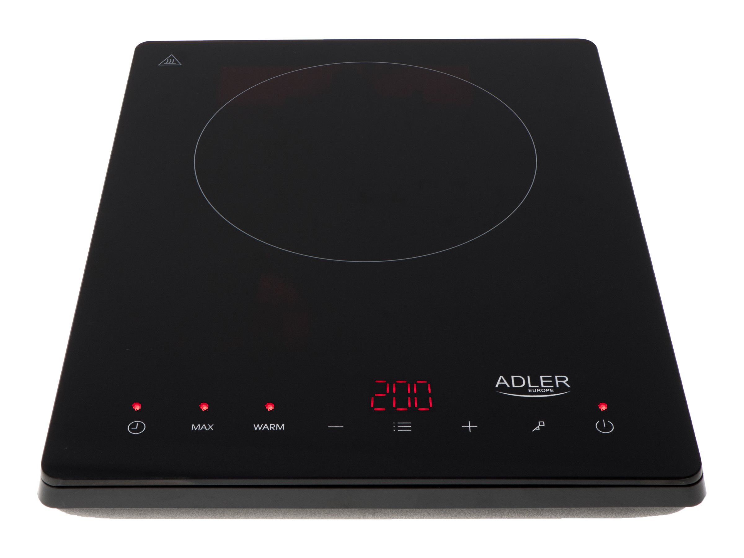 Adler | Hob | AD 6513 | Number of burners/cooking zones 1 | LCD Display | Black | Induction - Image 3