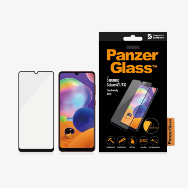 PanzerGlass | Samsung | Galaxy A31/A32 4G | Glass | Black | Case Friendly