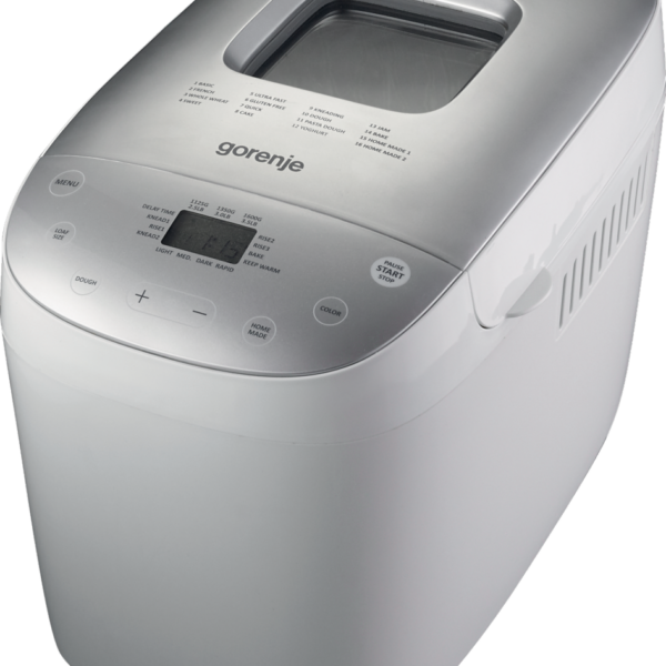Gorenje | Bread maker | BM1600WG | Power 850 W | Number of programs 16 | Display LCD | White/Silver