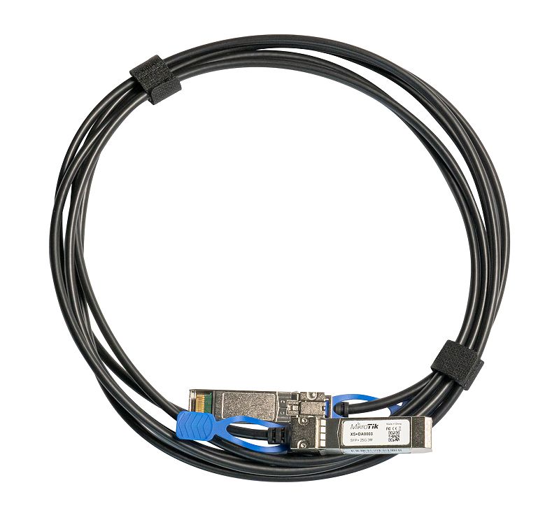 MikroTik | 25GBase Direct Attach Cable | XS+DA0003 | SFP/SFP+/SFP28 | Maximum transfer distance 3 m