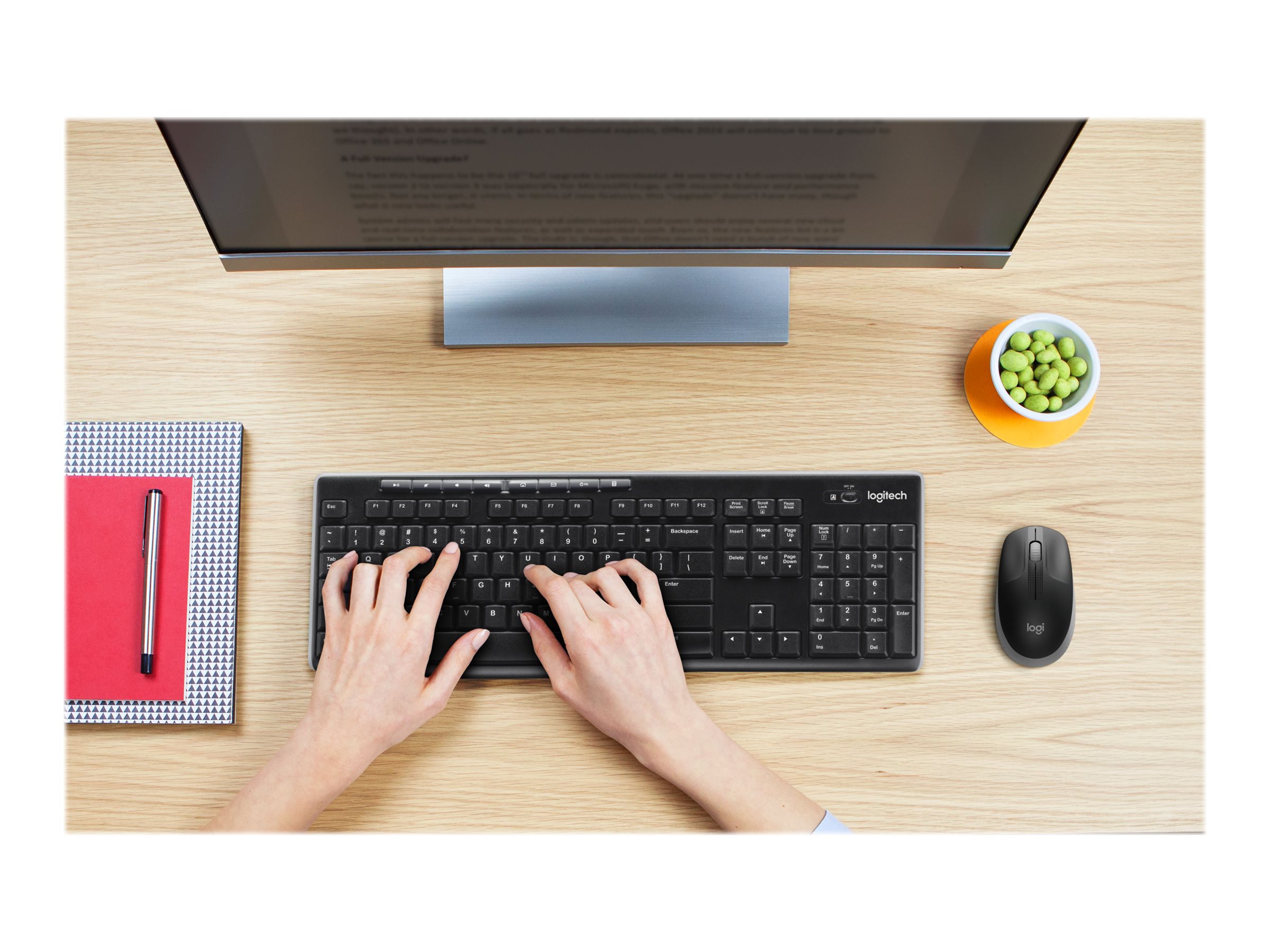 Logitech | Full size Mouse | M190 | Wireless | USB | Mid Grey - Image 13