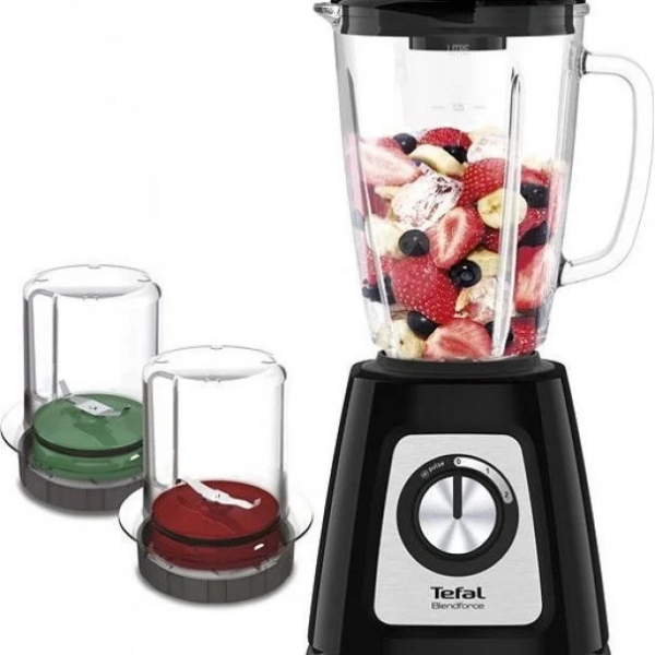 TEFAL | Blender | BL438831 BlendForce | Tabletop | 800 W | Jar material Glass | Jar capacity 1.25 L | Ice crushing | Black