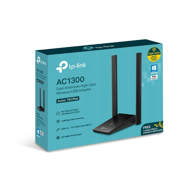 TP-LINK | Archer | 2×External | T4U Plus | 2.4GHz/5GHz | 400+867 Mbit/s - Image 7