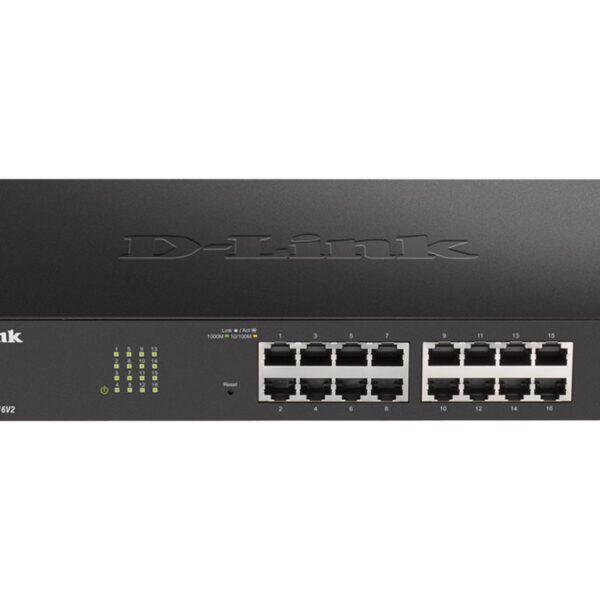 D-Link | Smart Managed Switch | DGS-1100-16V2 | Managed | Desktop | Power supply type 100 to 240 V AC, 50 to 60 Hz Internal