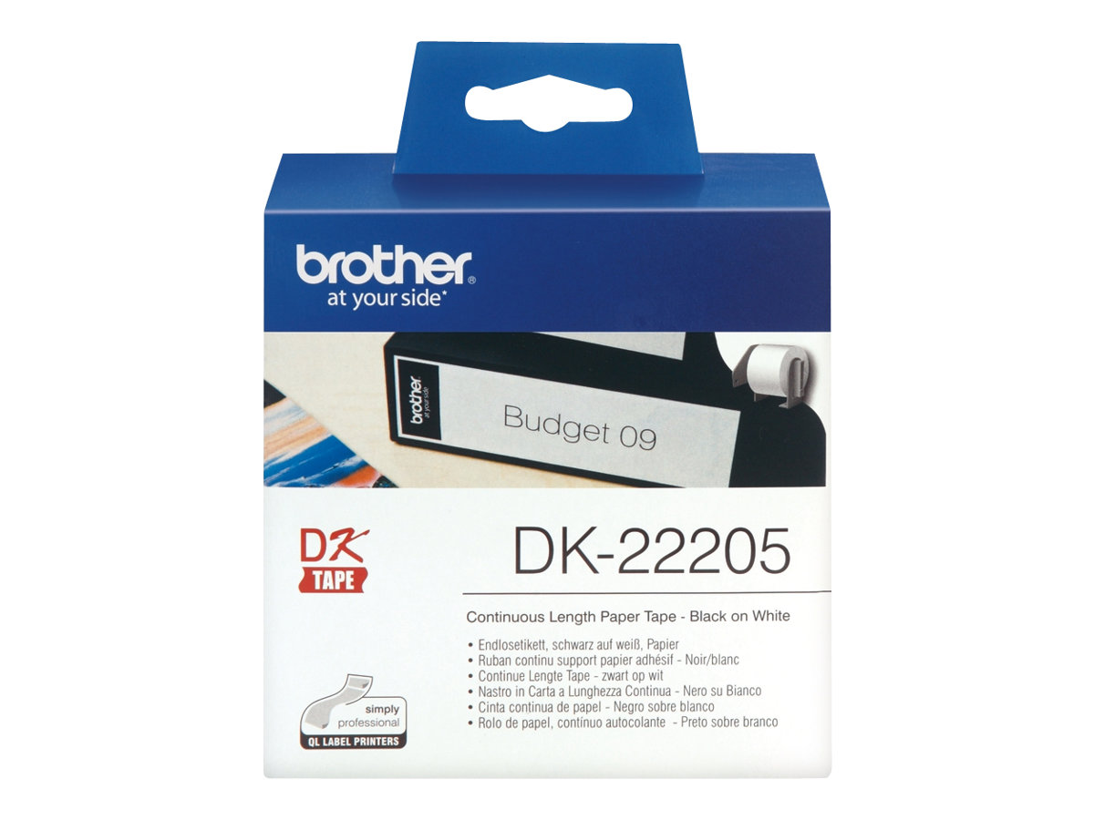 Brother | DK-22205 Continuous Length Paper Label | White | DK | 30.5 m - Image 3