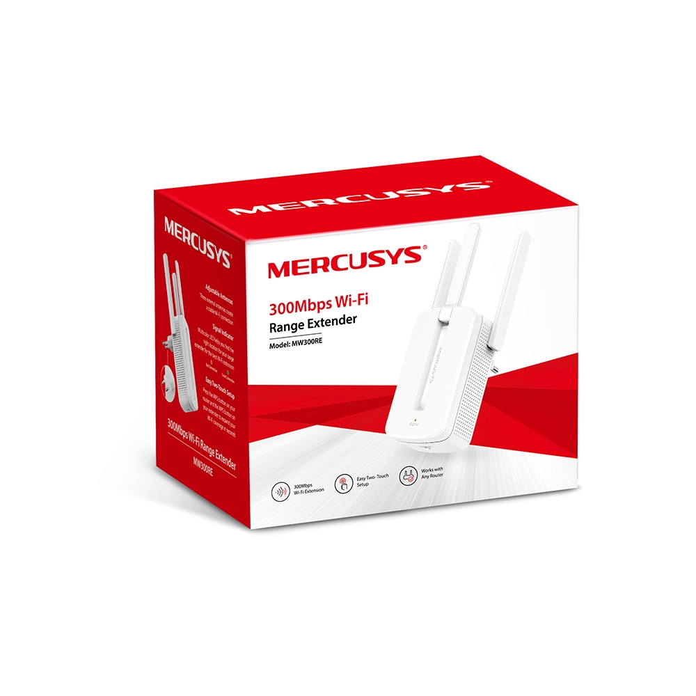 Mercusys | Wi-Fi Range Extender | MW300RE | 802.11n | 2.4GHz | 300 Mbit/s | no PoE | Antenna type 3xExternal - Image 5