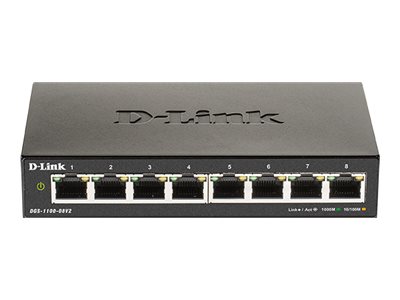D-Link | Smart Gigabit Ethernet Switch | DGS-1100-08V2 | Managed | Desktop | Power supply type External | 24 month(s) - Image 3