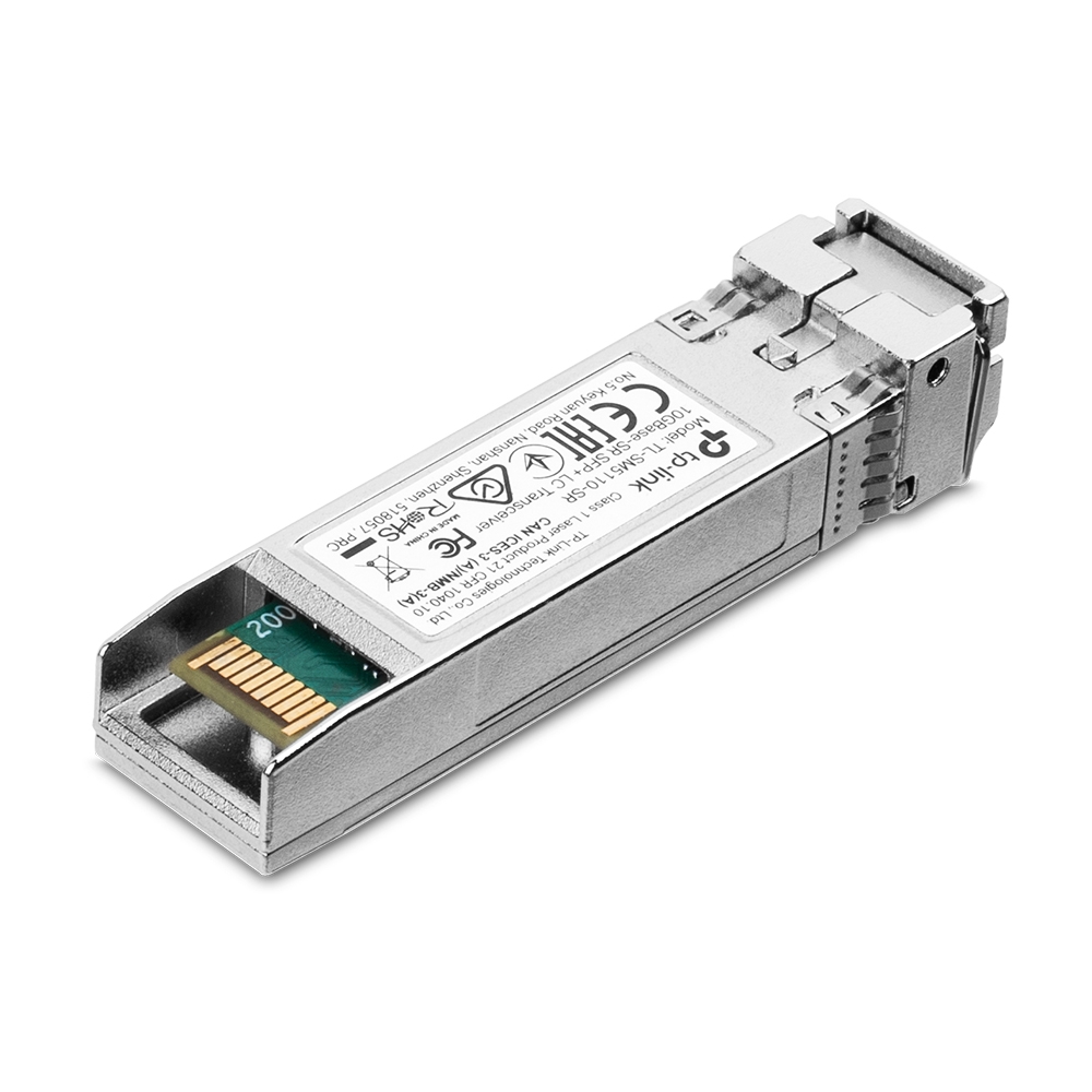 TP-LINK | 10GBase-SR SFP+ LC Transceiver | TL-SM5110-SR | SFP+ Transceiver | Multi-Mode Fiber | LC/UPC | 10000 Mbit/s | Wavelength 850 nm | 0 to 70