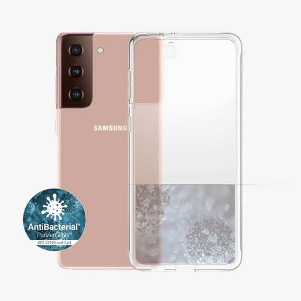 PanzerGlass | ClearCase | Case | Samsung | Galaxy S21+ Series | Thermoplastic polyurethane (TPU) | Clear | Anti yellow; Scratch resistant; Anti greasy; Anti Ageing; AntiBacterial