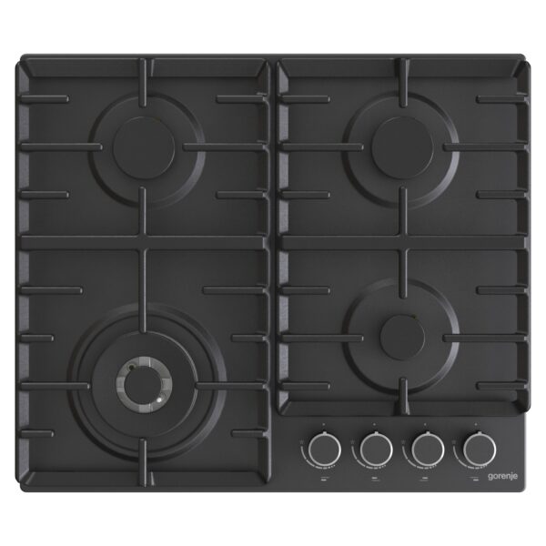 Gorenje | Hob | GW642AB | Gas | Number of burners/cooking zones 4 | Rotary knobs | Black